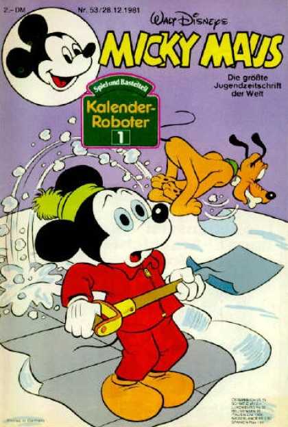 Micky Maus 1331 - Walt Disneys - Kalender-roboter - Cleaning Mop - 5328 121981 - 2-dm