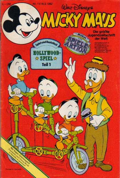Micky Maus 1342 - Walt Disney - Hollywood Spiel - Teil 1 - Spiele Artion - 1982