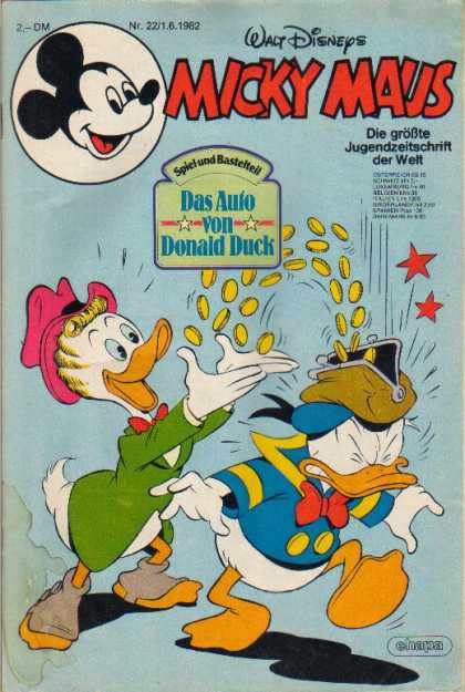 Micky Maus 1353 - Wacy Disneyss - Das Aulo Von Donald Duck - Die Frobte - Jugendzeitschirft - Der Welt