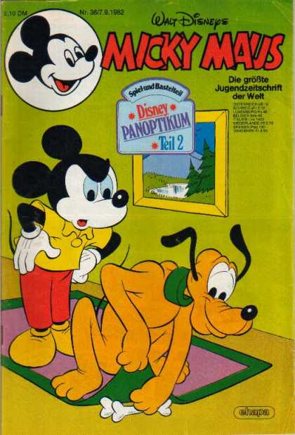 Micky Maus 1367 - Mickey Mouse - German - Panoptikum - Pluto - Walt Disney