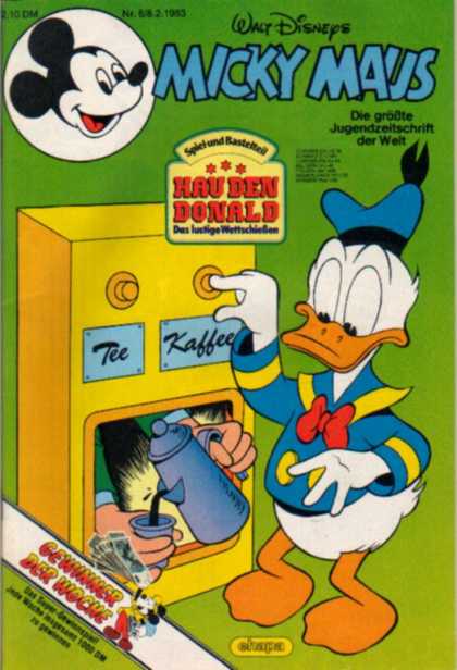 Micky Maus 1389 - Donald Duck - Tea - Coffee - Vending Machine - Woche