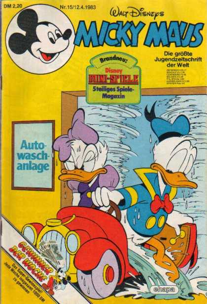 Micky Maus 1398 - Walt Disney - Donald Duck - Daffy Duck - Autowaschanlage - Mini-spiele