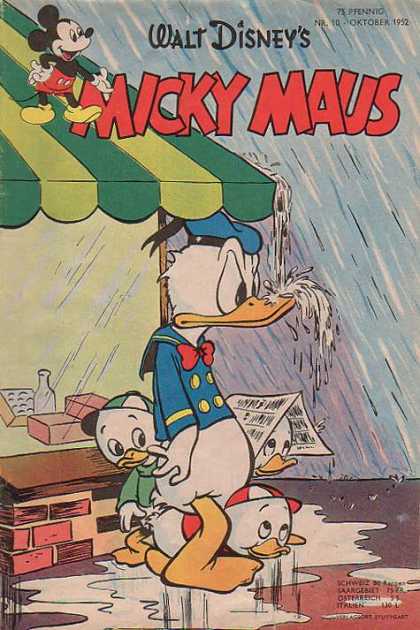 Micky Maus 14 - Donald Duck - Huey - Duey - Nephews - Nr 10