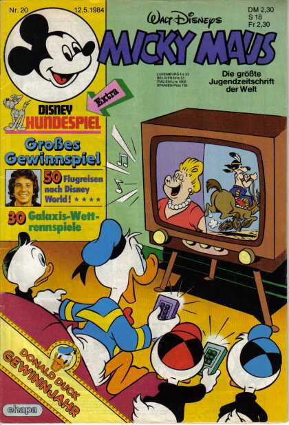 Micky Maus 1455 - Donald Duck - Huey - Dewey - Louie - Television