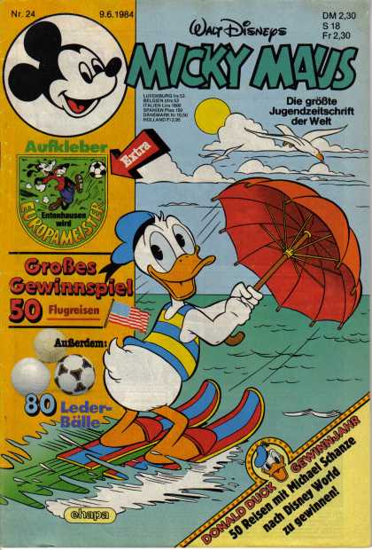 Micky Maus 1459 - Walt Disneys - Umbrella - Extra - Seagull - Ball