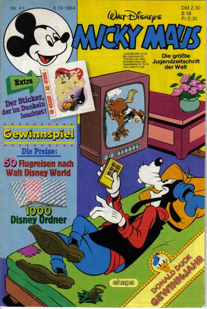 Micky Maus 1476 - Walt Disney - Guffy - Tvset - Flowers - Donald Duck