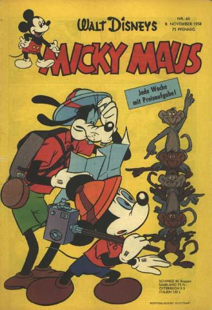 Micky Maus 150 - Walt Disneys - 75 Penning - Monkey - Camera - Gooffy