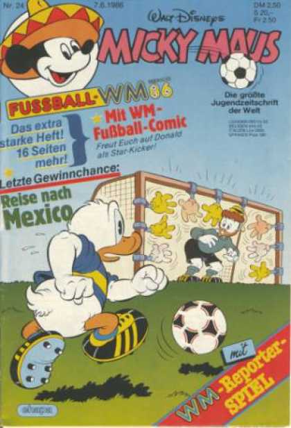Micky Maus 1510 - Goal - Walt Disney - Donald Duck - Mickey Mouse - Soccer Ball