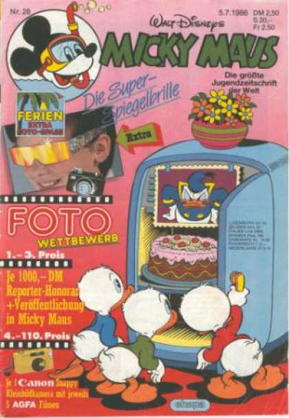 Micky Maus 1513 - Walt Disneys - Pot - Flowers - Cake - Refrigerator