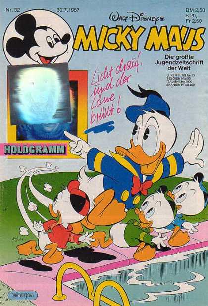 Micky Maus 1546 - Walt Disneys Micky Maus - Die Grosste Jugendzeitschrift Der Welt - Hologramm - Signed - Donald Duck