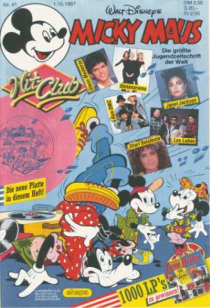 Micky Maus 1549 - Disney - Mickey Mouse - Janet Jackson - Run Dmc - Bananarama