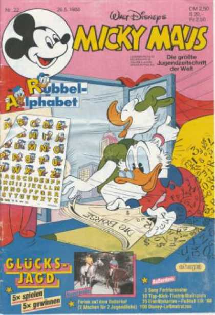 Micky Maus 1567 - Daisy Duck - Donald Duck - Alphabet - Skyline - Numbers