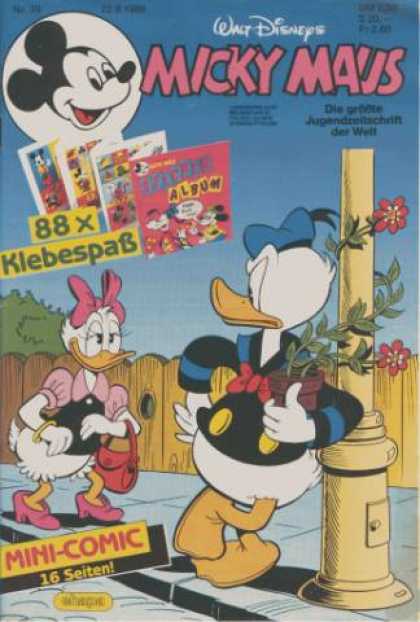 Micky Maus 1579 - Walt Disneys - Micky Maus - 88x Klebespab - Mini Comic - 16 Seiten