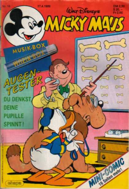 Micky Maus 1602 - Musik-box - Augen-tester - Mini-comic - Du Denkst - Walt Disney