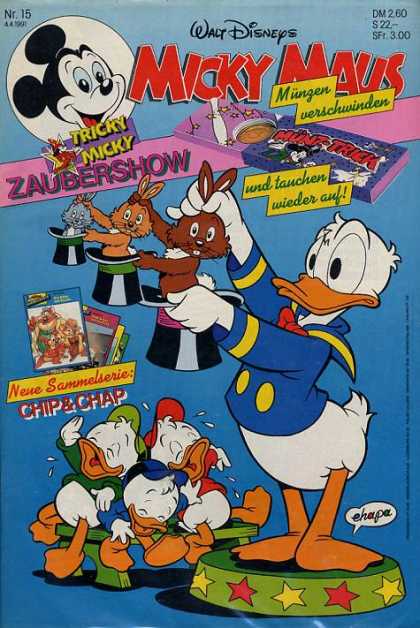 Micky Maus 1694 - Magic Show - Donald Duck - Pull Rabbit Out Of A Hat - Chip U0026 Chap - Laughing