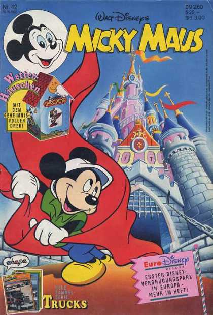 Micky Maus 1721 - Cartoon - Walt Disney - Castle - Euro Disney - Red Carpet
