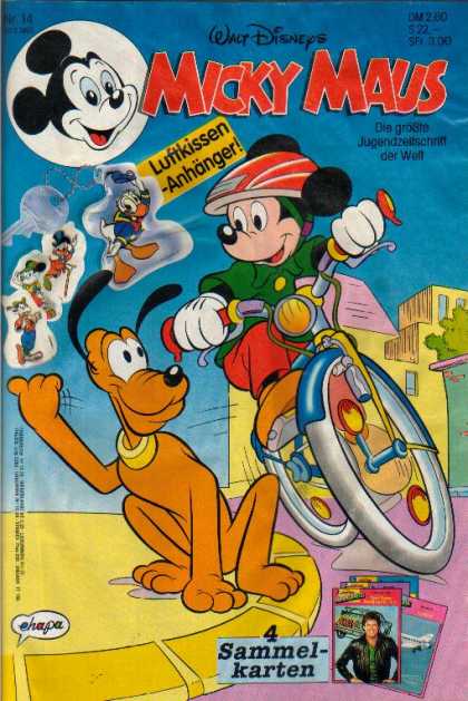 Micky Maus 1747 - Mickey - Pluto - Disney - Bicycle - Helmet