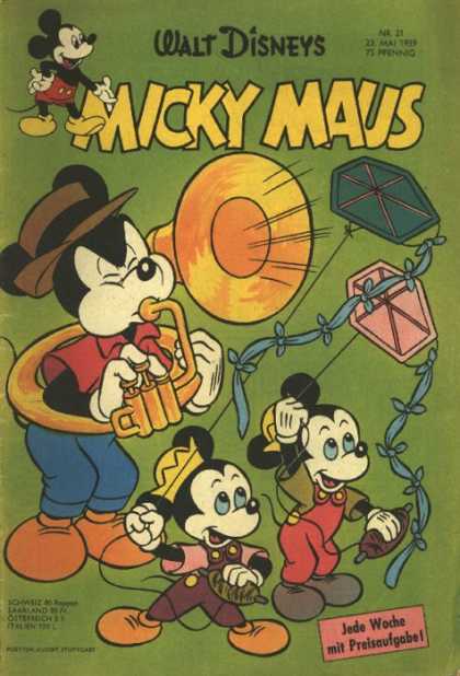 Micky Maus 179 - Walt Disney - Jede Woche - Kite - Trumpet - Apr