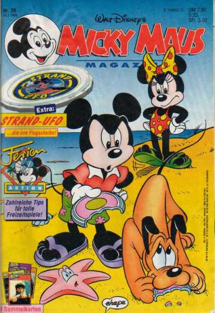 Micky Maus 1815 - Frisbee - Beach - Pluto - Walt Disney - Ufo