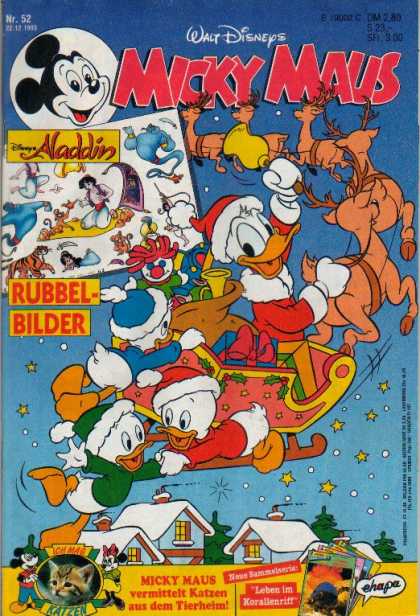 Micky Maus 1838 - Aladdin - Donald Duck - Reindeer - Toys - Sleigh