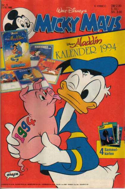 Micky Maus 1839 - Donald Duck - Pig - 1994 - Lick - Wink