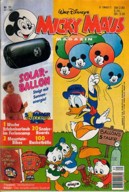 Micky Maus 1869 - Disney - Disney Comics - Micky Mouse - Donald Duck - Balons