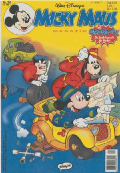Micky Maus 1916 - Walt Disneys - Spass-tv - Goofy And Micky - No 24 Comic Magazine - Clueless