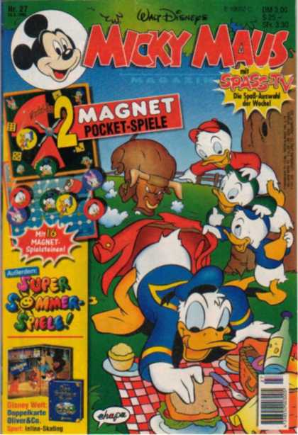 Micky Maus 1920 - Donald Duck - Huey Louie U0026 Dewey - Raging Bull - Garss U0026 Tree - Fence