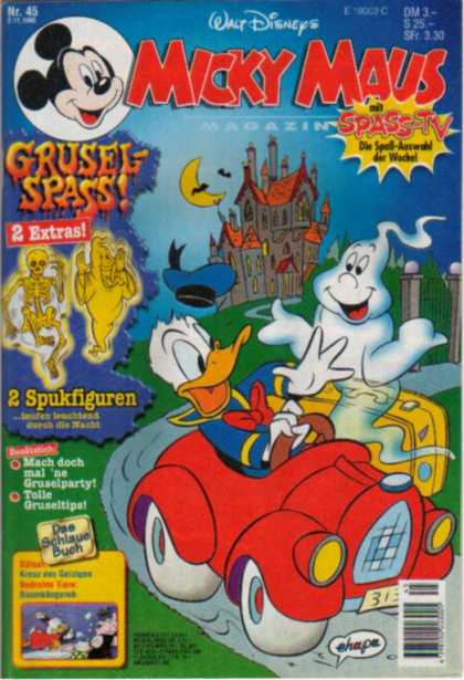 Micky Maus 1939 - Ghost - Castle - Duck - Red Car - Yellow Suitcase