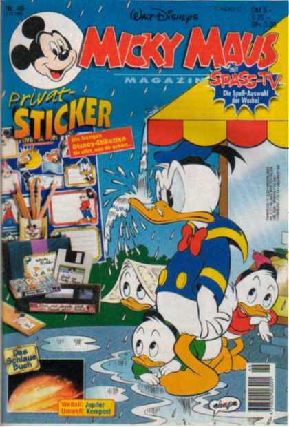 Micky Maus 1940 - Disney - Stickers - Ducks - Circus - Bue