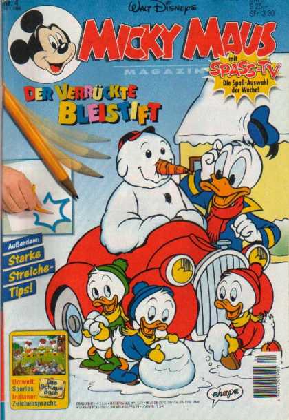 Micky Maus 1950 - Billy - Villy - Dilly - Donald Duck - Snowman