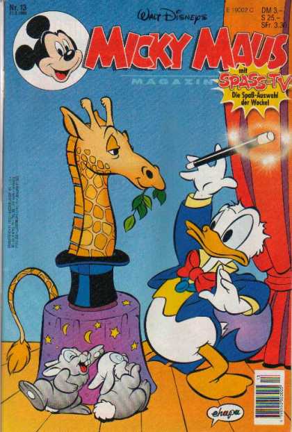 Micky Maus 1959 - Micky Mouse - Walt Disney - Donald Duck - Magician - Giraffe