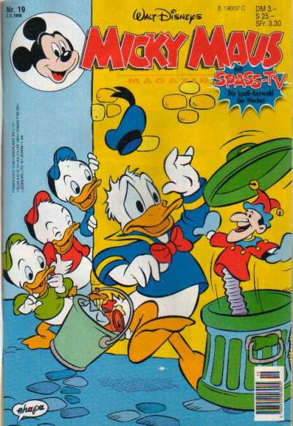 Micky Maus 1965 - Walt Disney - Donald Duck - Trash - Trashcan - Bucket