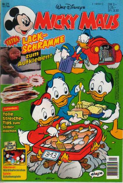 Micky Maus 1967 - Car - Donald Duck - Mickey Mouse - German - Grill