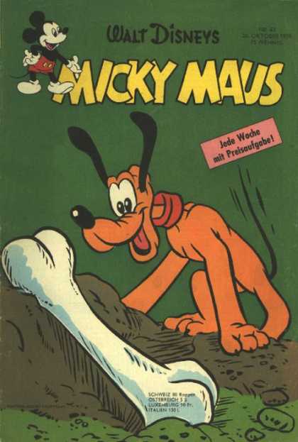 Micky Maus 201 - Pluto - Giant Bone - Walt Disney - Jede Wache - Buried