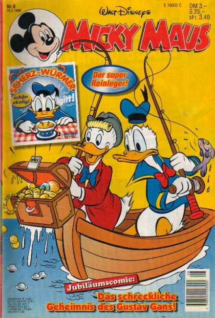 Micky Maus 2059 - Donald Duck - Lucky - Fishing - Ocean - Treasure Chest