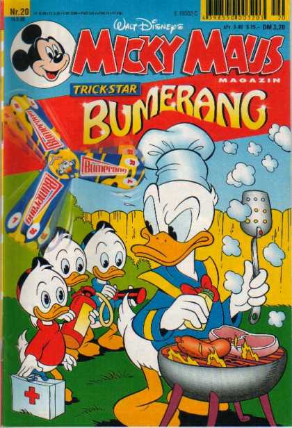 Micky Maus 2071 - Donald Duck - Nephews - Barbecue - Fire Extinguisher - Huey Dewey Louie