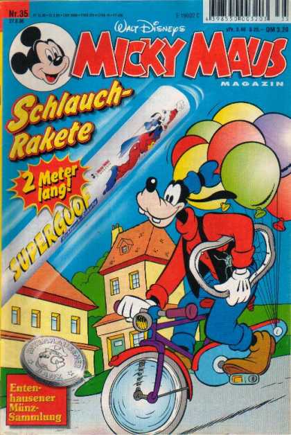 Micky Maus 2086 - Schlauch - Rakete - Bicycle - Supercool - Balloon - Magazin
