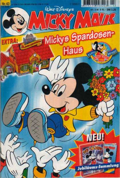 Micky Maus 2094 - House - Flowers - Ice - Above Hands - Red Roof