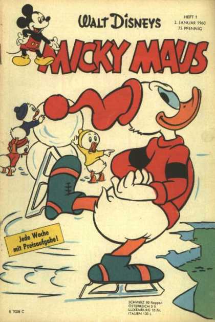 Micky Maus 211 - Walt Disney - Duck - Winter - Snow - Water
