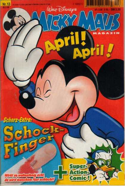 Micky Maus 2116 - Walt Disney - April - Scherz-extra - Schock-finger - Super-action Comics