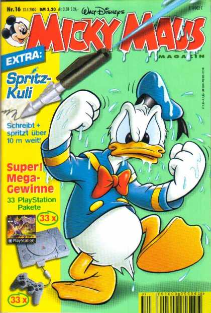 Micky Maus 2171 - Missle Pen - Wet - Water - Mad Duck - Wet Donald