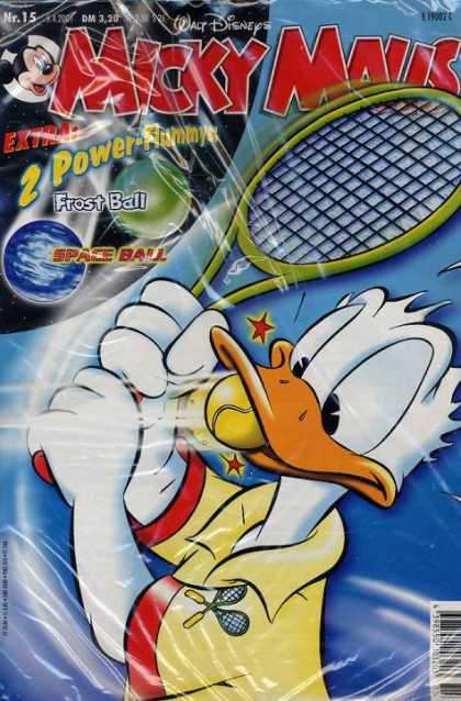 Micky Maus 2222 - Frost Ball - Space Ball - Donald Duck - Tennis Ball - Tennis Racquet