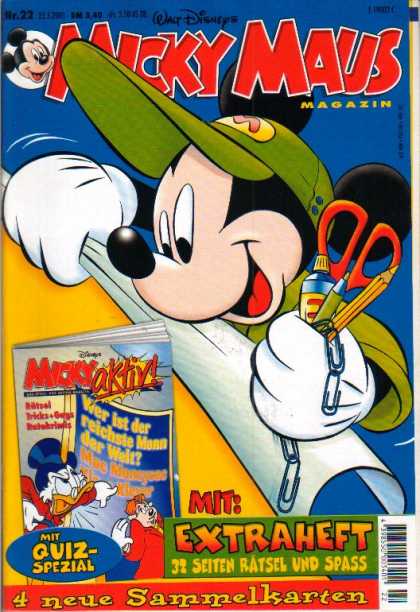 Micky Maus 2229 - Mickey Mouse - Disney - Scissors - Quiz - Hat