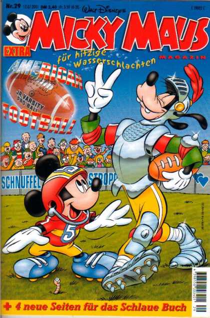 Micky Maus 2236 - Micky Maus - Fut Hitzige Wasserschlachten - American Football - Walt Disney - Goofy