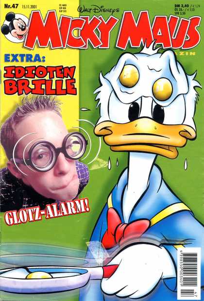 Micky Maus 2255 - Walt Disney - Donald Duck - Eggs - Pan - Google Glasses