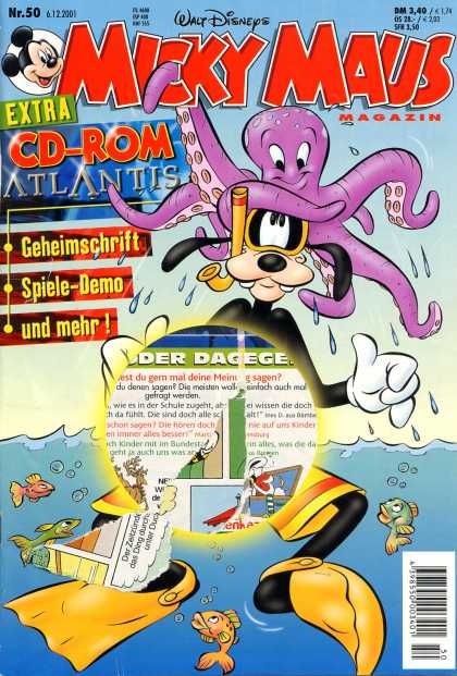 Micky Maus 2258 - Extra - Walt Disneys - Magazin - Cd-rom Atlantis - Gooffy