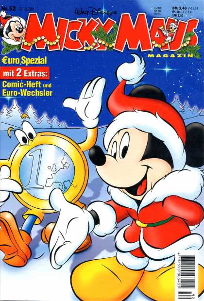 Micky Maus 2260 - Christmas - Donald Duck - Ice - Red Costume - Fur On Red Hat