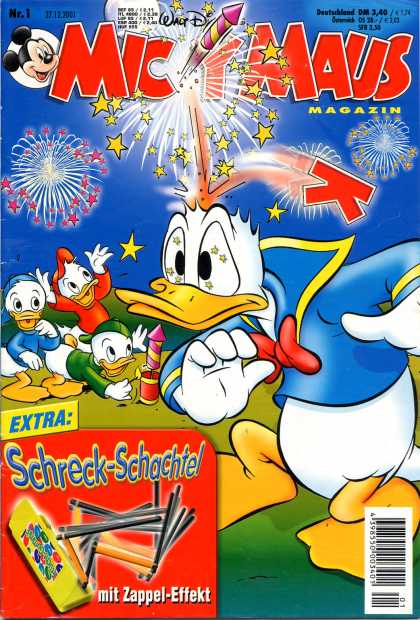 Micky Maus 2261 - Walt Disney - Donald Duck - Crackers - Fireworks - Donald And Kids