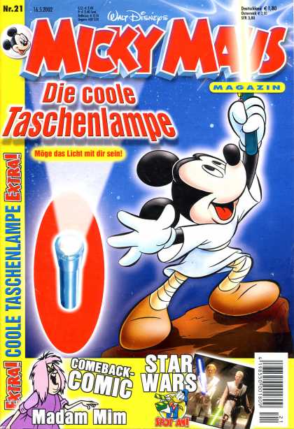Micky Maus 2281 - Mouse - Flashlight - Stars - White Robe - Star Wars